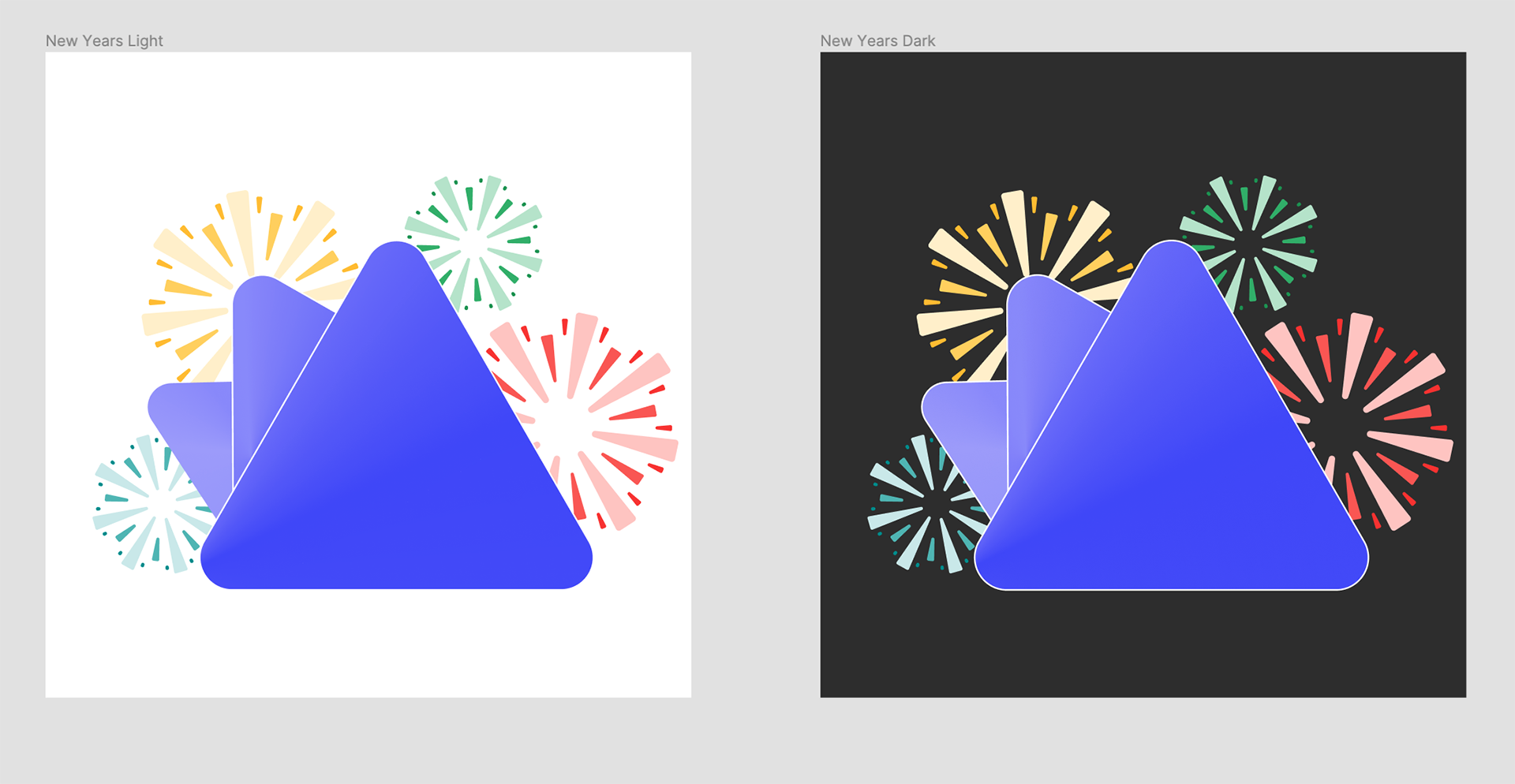 Holiday branding for New Year