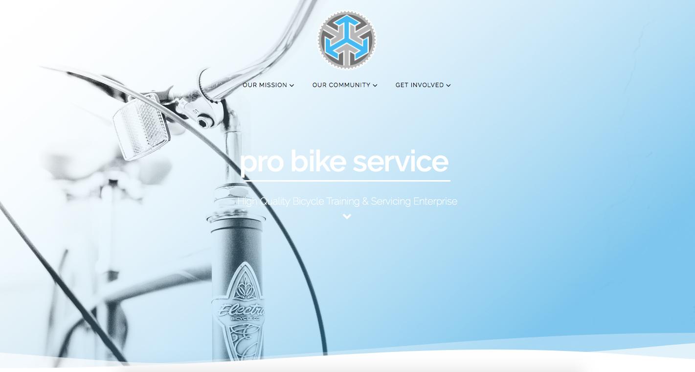Angus Robertson & Joe Edwards designed a website for Pro Bike Service