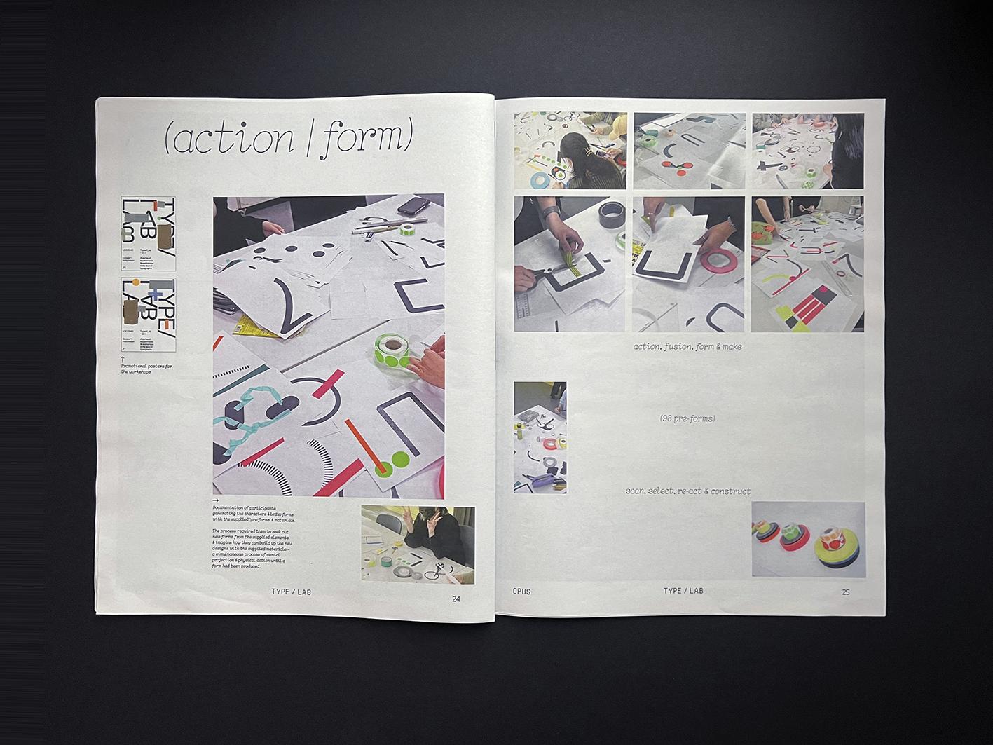 Pages 24-25 of the Type/Lab publication