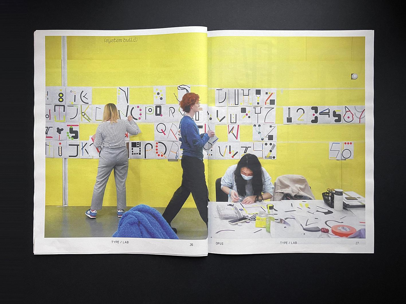 Pages 26-27 of the Type/Lab publication
