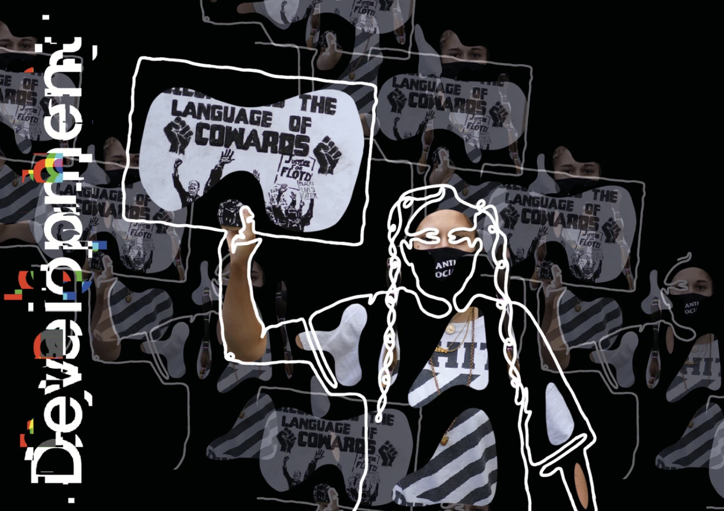 Adbusters: An original animation and photography for the #ReOccupy campaign. Third-year GMD project.
