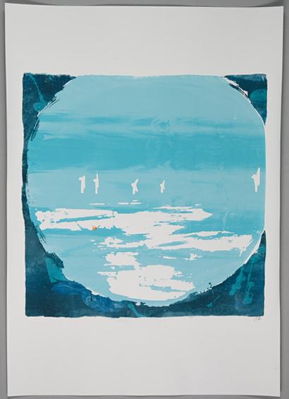 50p worth view. Screenprint. 2023. Final Year Work.
