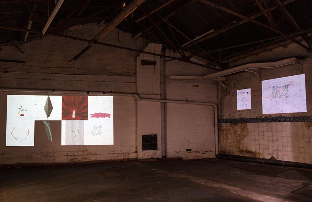 Projections of moving image work