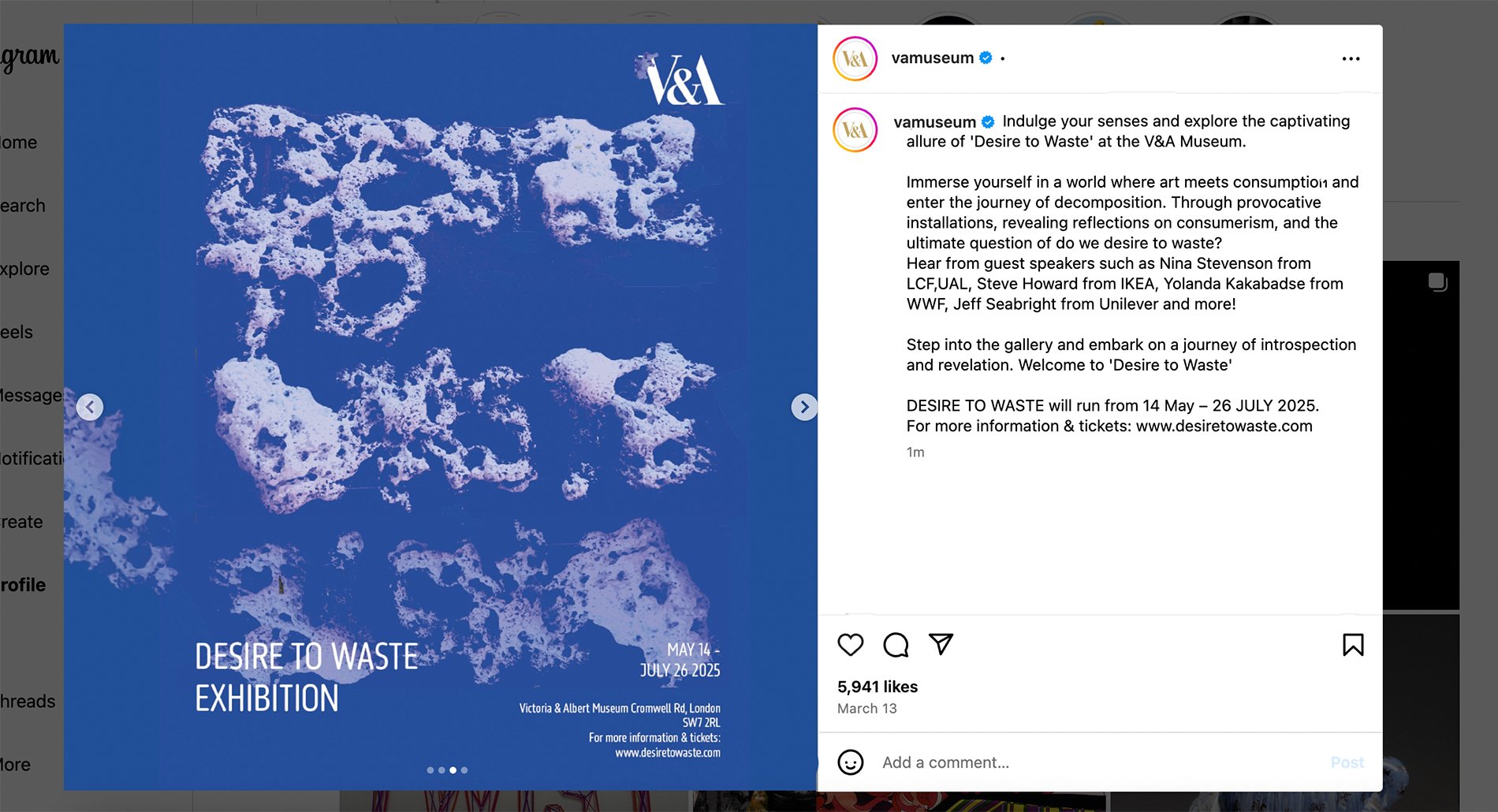 Instagram launch deliverable