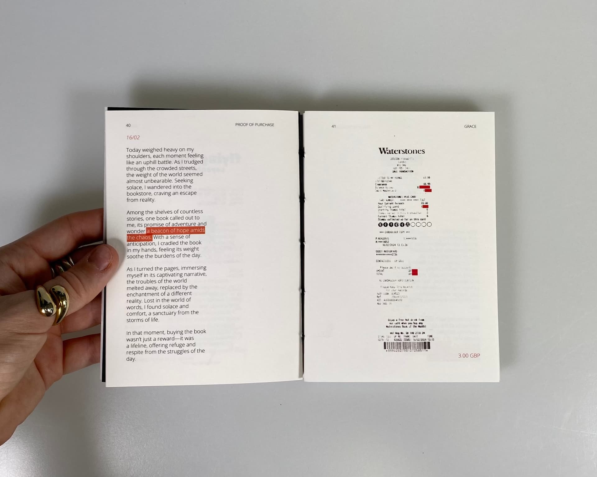 Proof of Purchase: The memories behind fifty receipts
