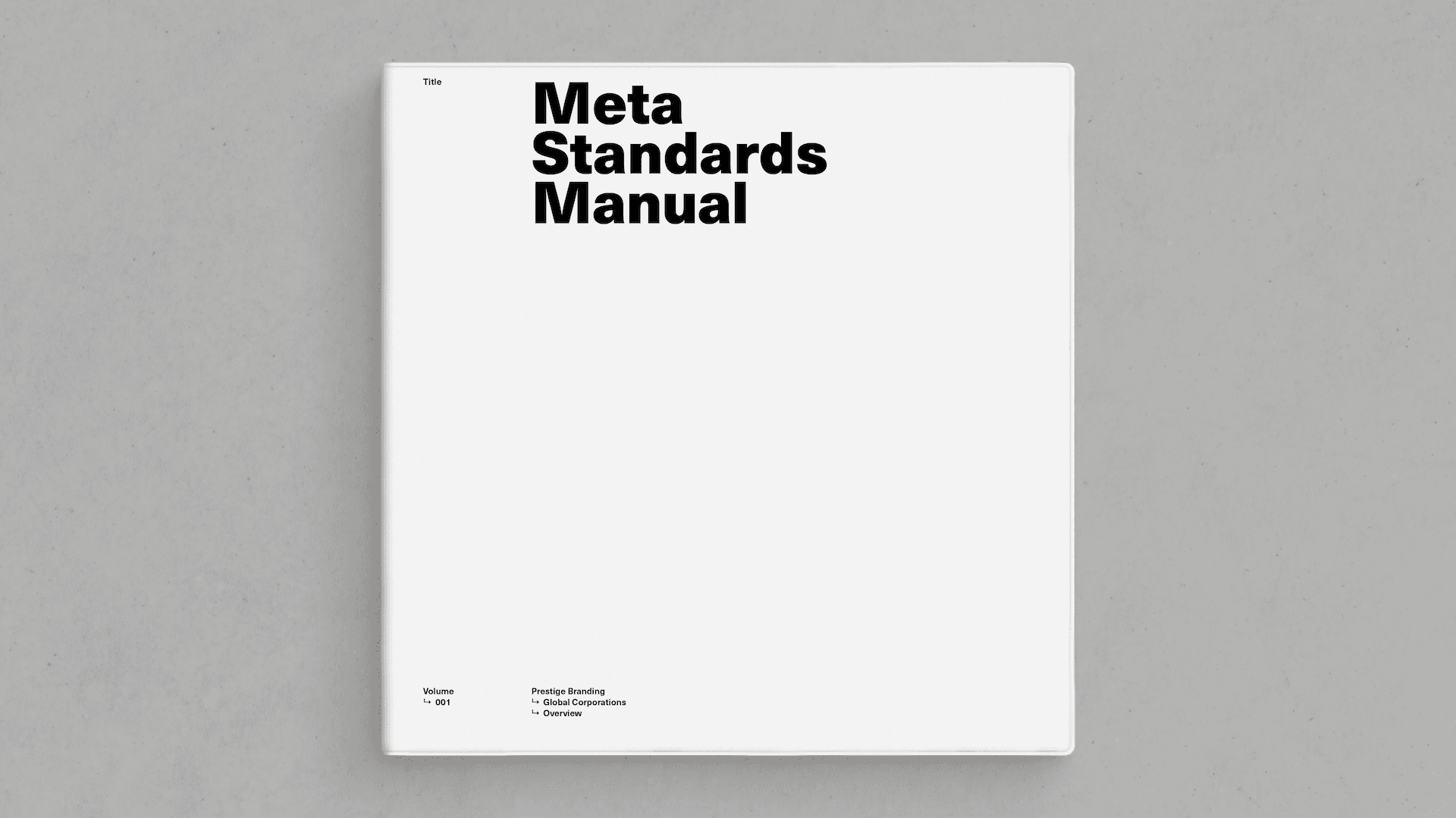 Meta Standards Manual