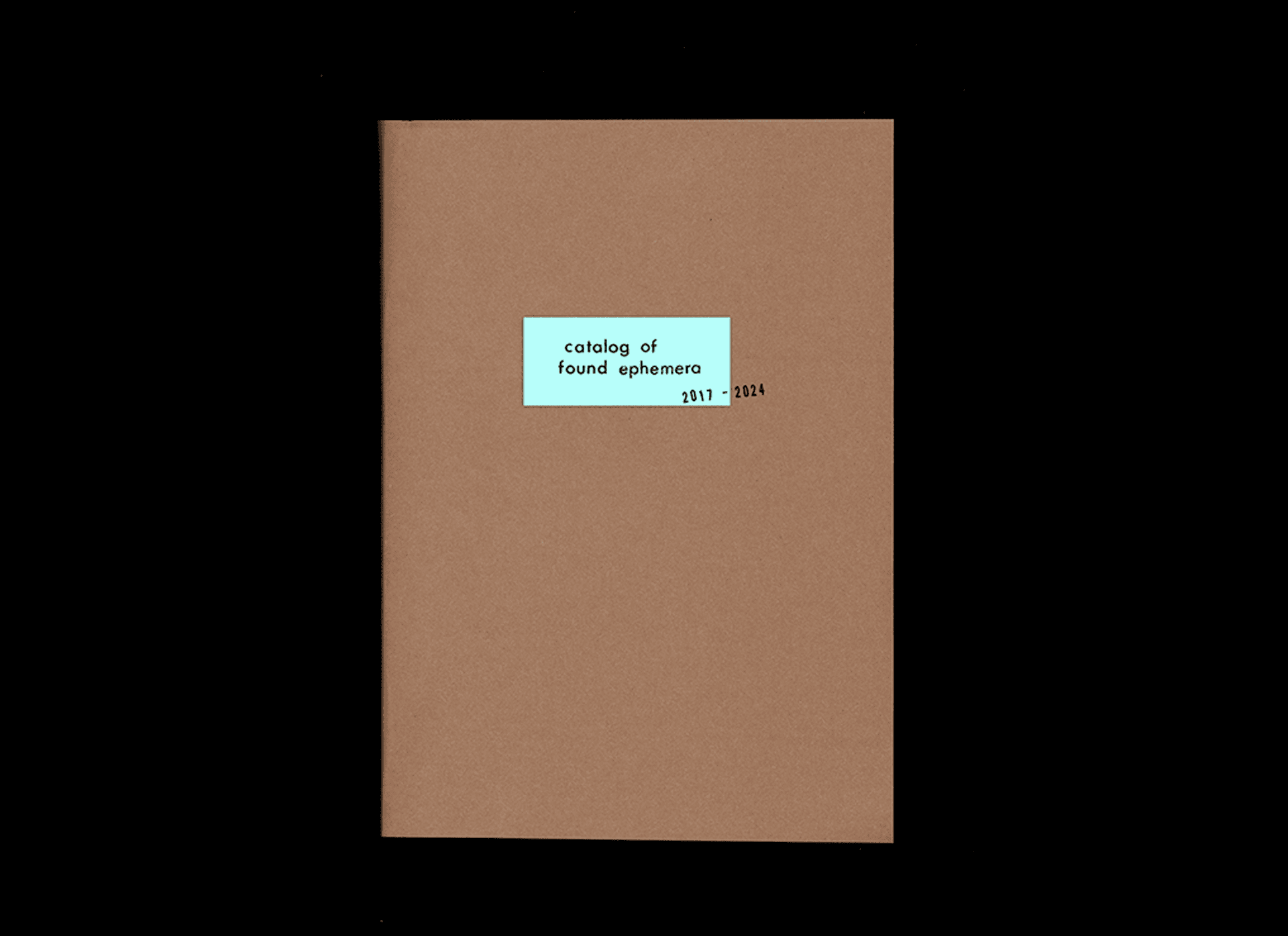 Catalog of found ephemera