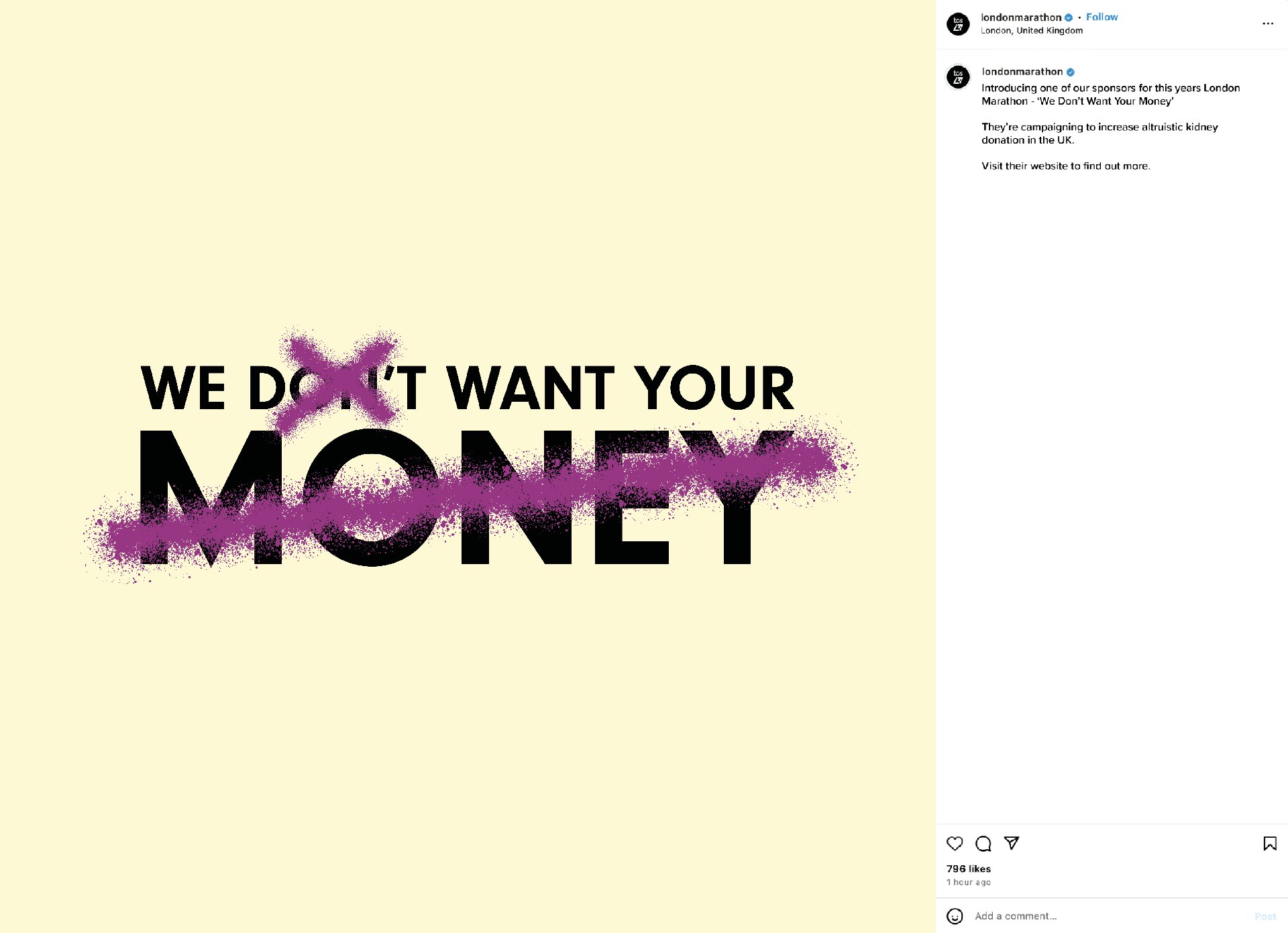 We Don't Want Your Money
