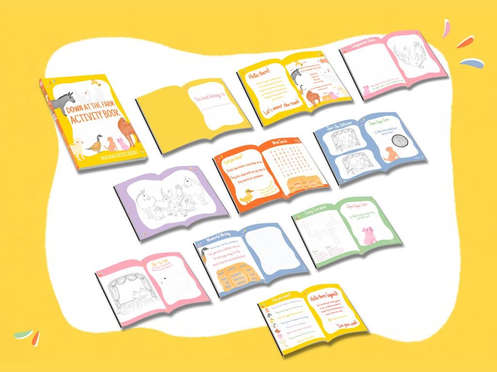 An activity pack with a purpose of educating as well as creating. With bold colours and consistency in the participation of familiar characters, the engagement is heightened. This is all about the journey and has a core value of teamwork.