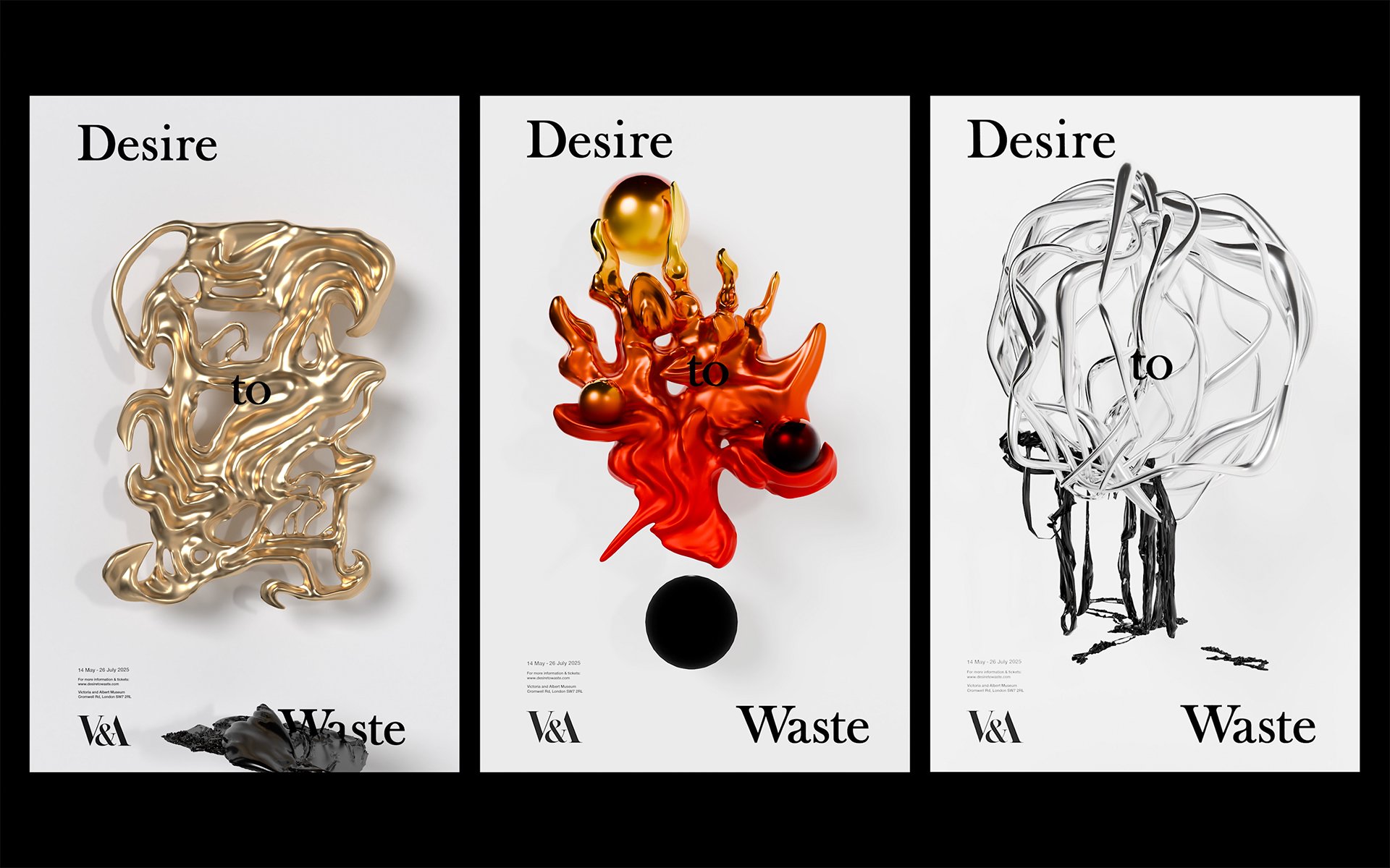 End frames of my three poster animations. 