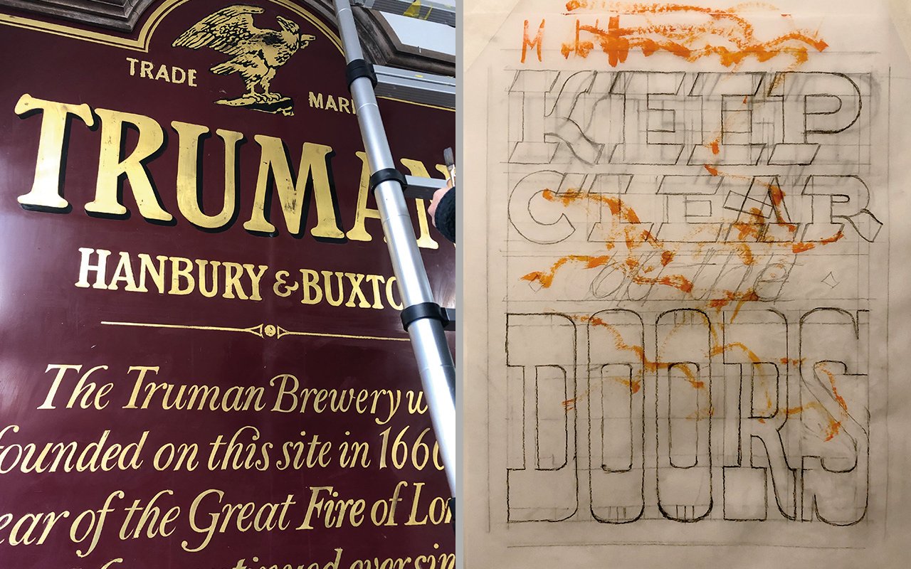 Sign writing and Typographic design