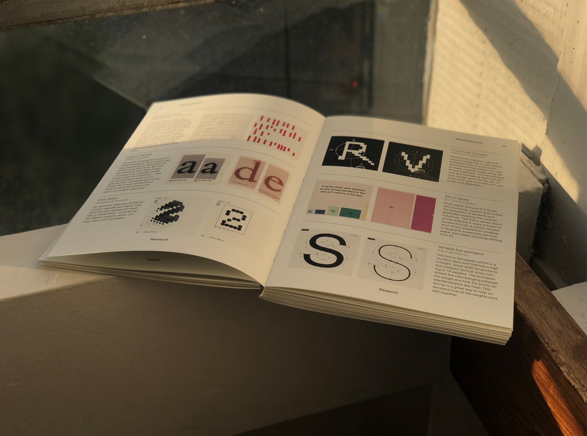 The project research explored different ways of visualising type weights through the code, 3d, variable type and font-making in its tradition sense in letterpress and the more contemporary process using Glyphs.