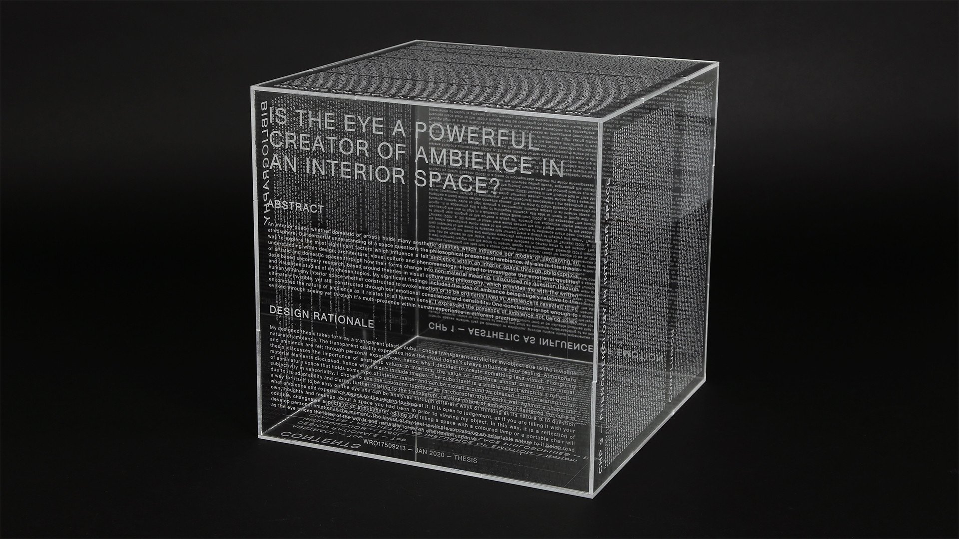 Is the Eye a Powerful Creator of Ambience in an Interior Space?