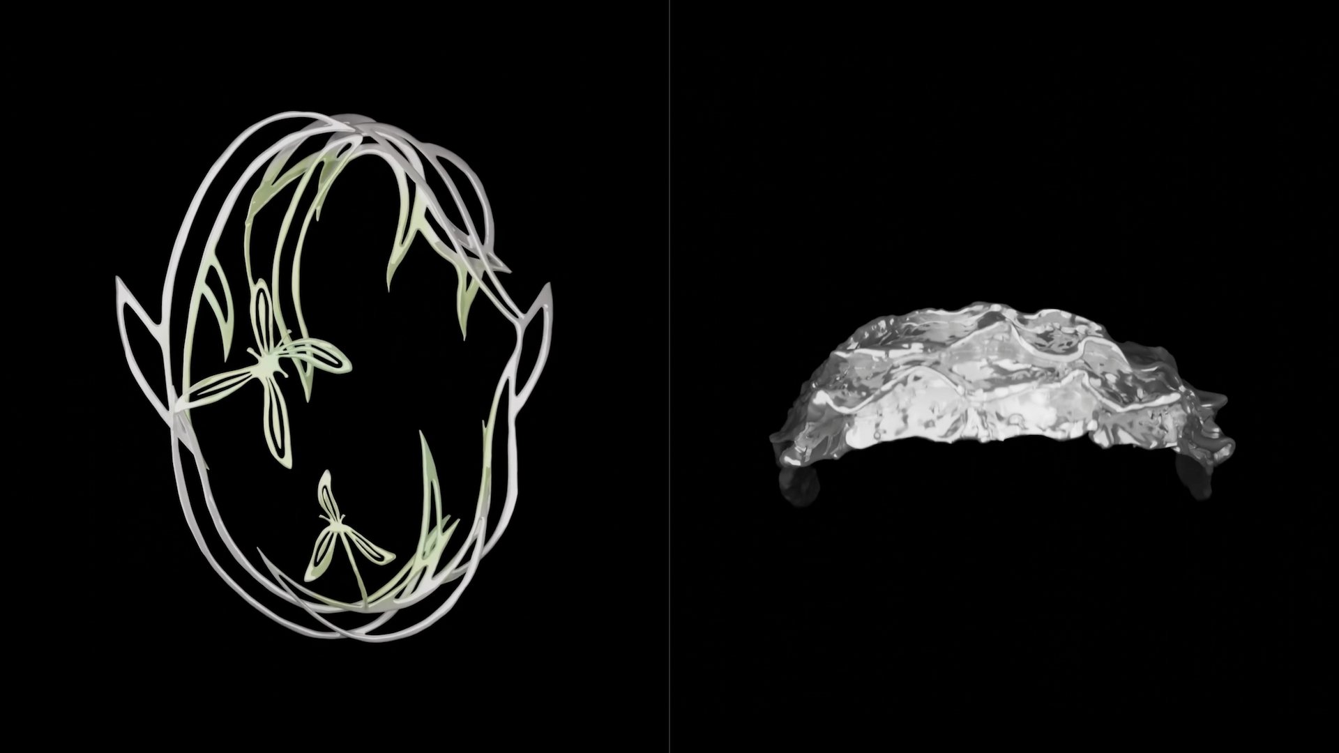 Eternal Orchid (Left), Lacing (Right)