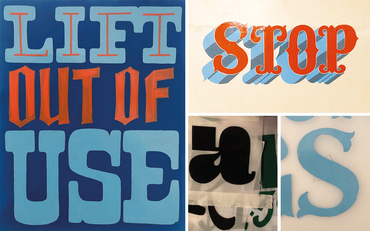Sign writing and Typographic design
