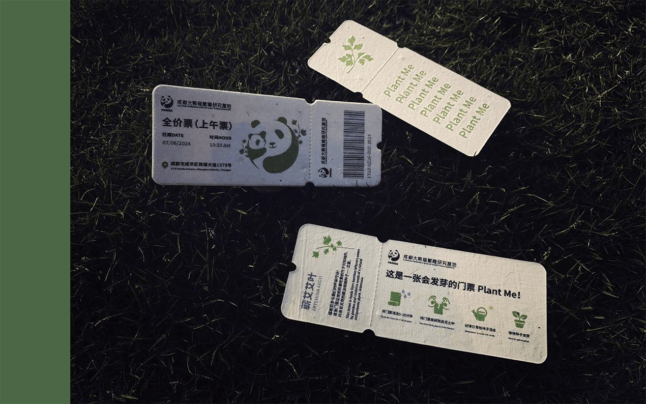 BambooCycle: From Panda Waste to Plantable Tickets