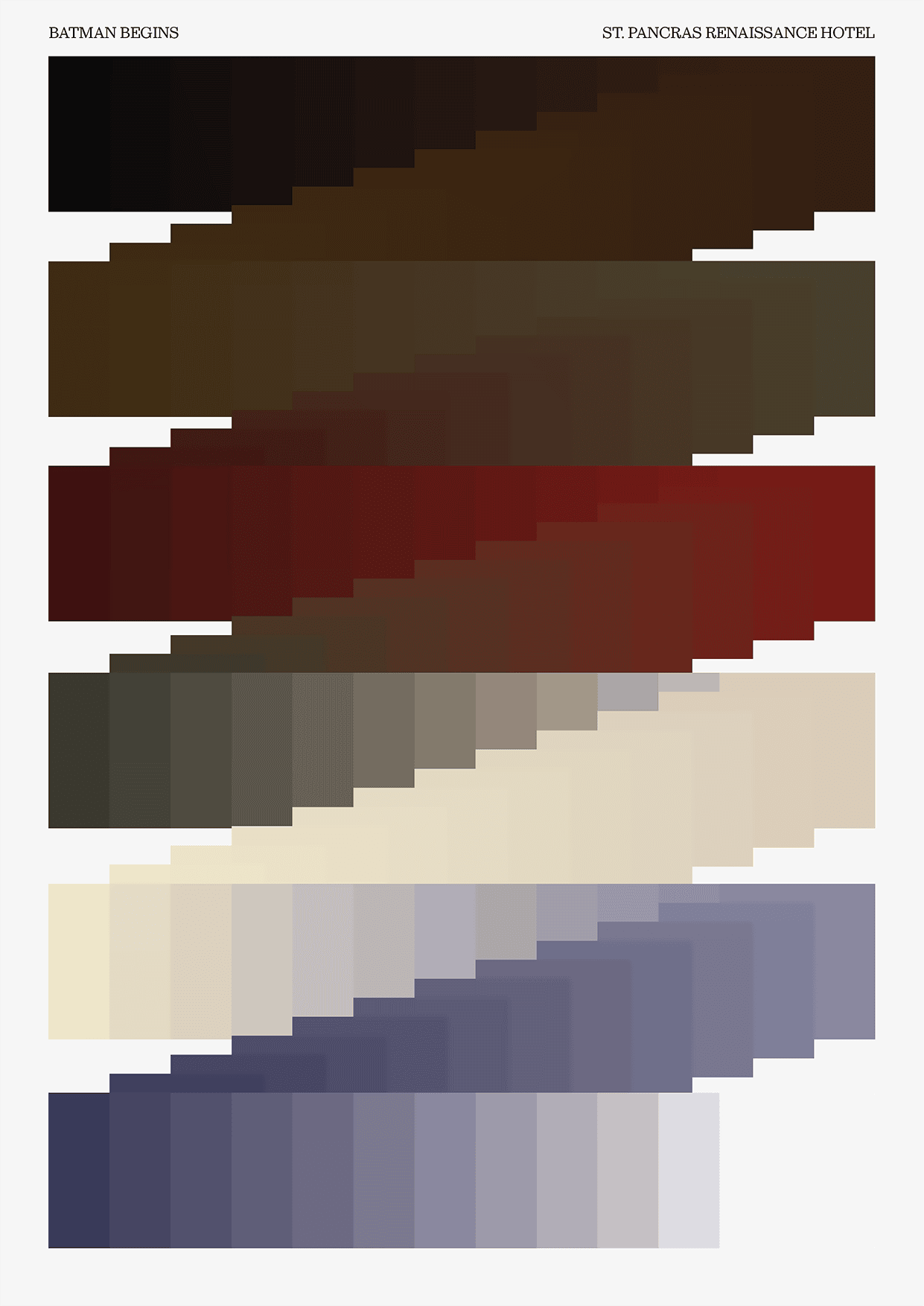 This images shows the extraction of colours from the location within the film.