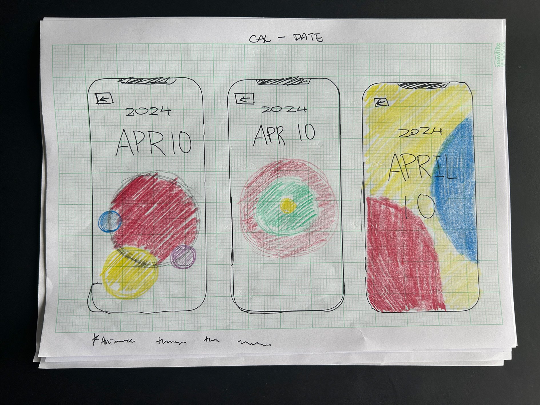 Design ideas on the generative art work you get after tracking your period