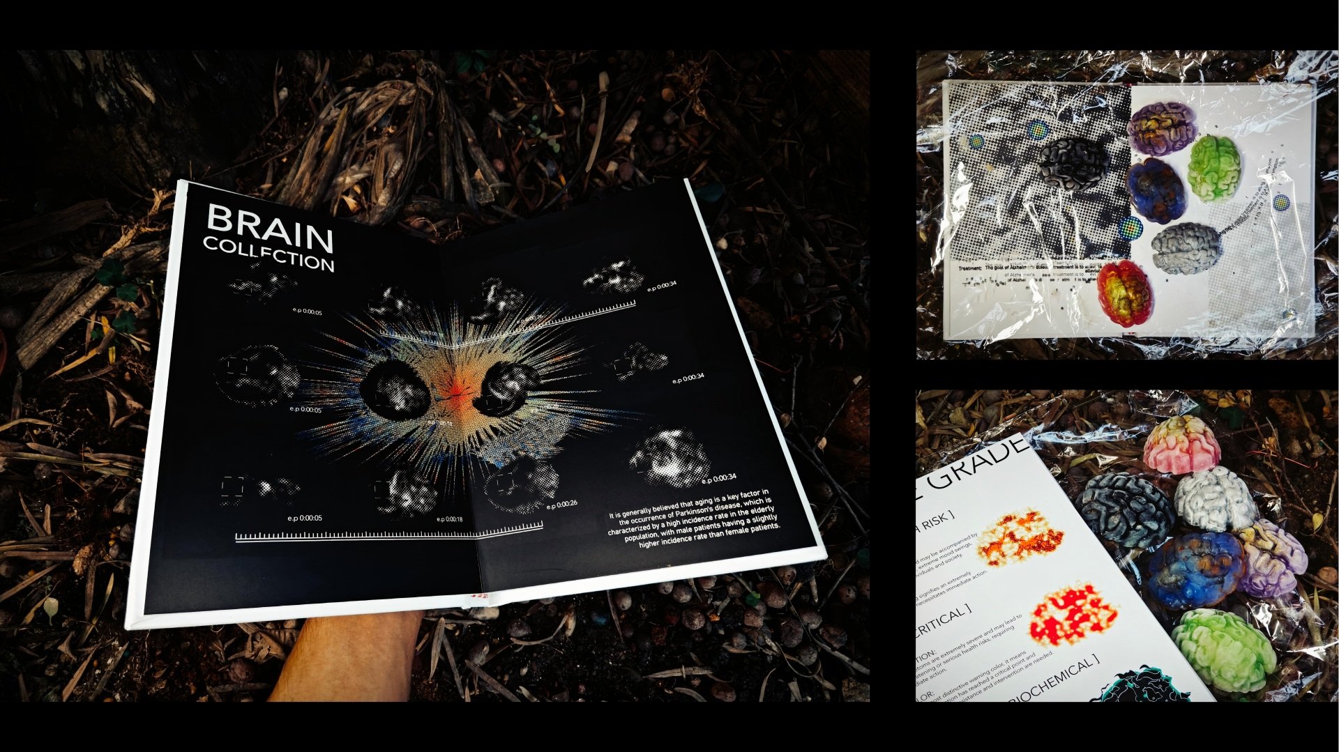 Comprehensive materials | Acrylic, tin foil, platinum paper, spices, watercolour, oil, water