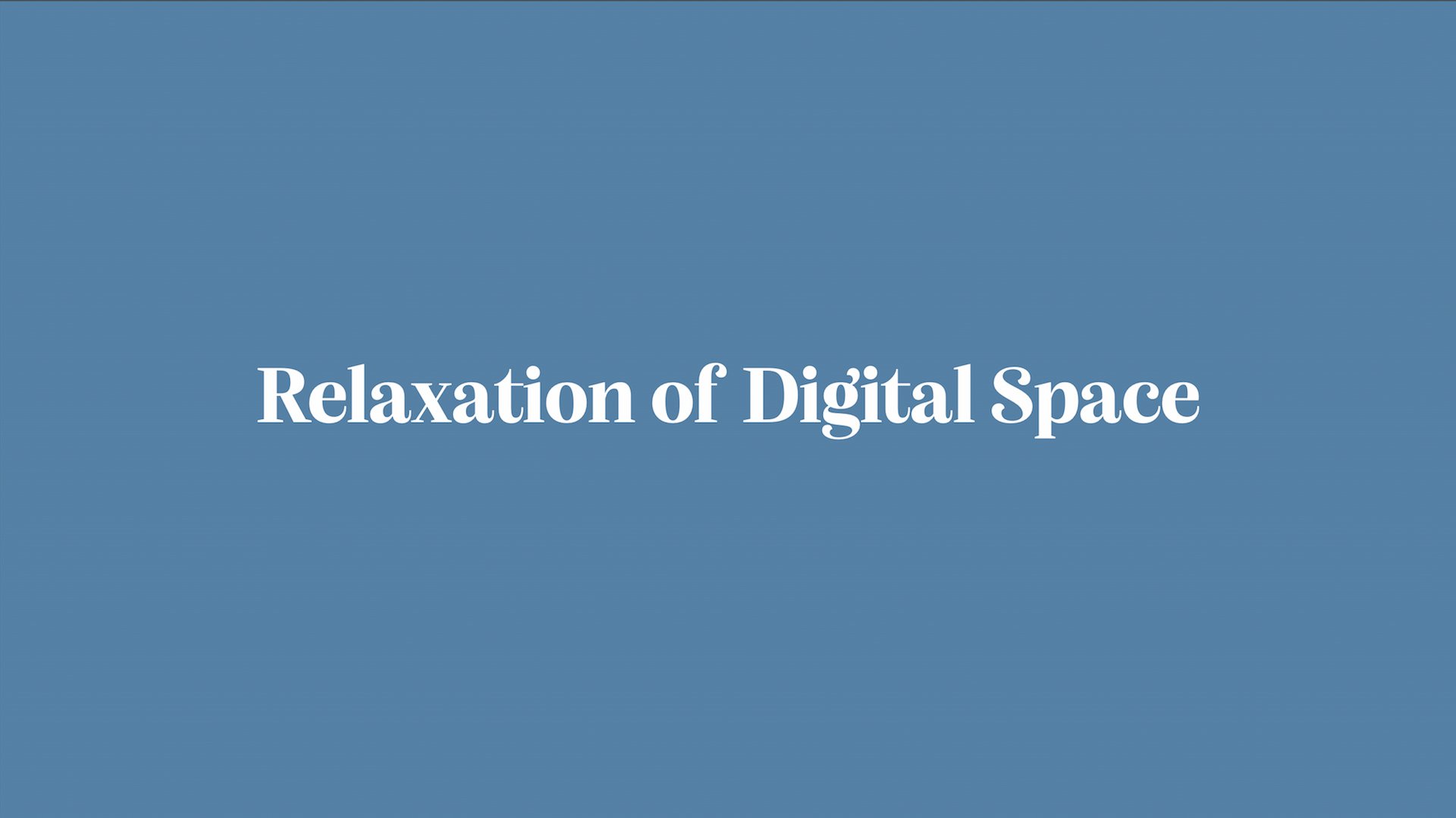 SIP – Relaxation of Digital Space