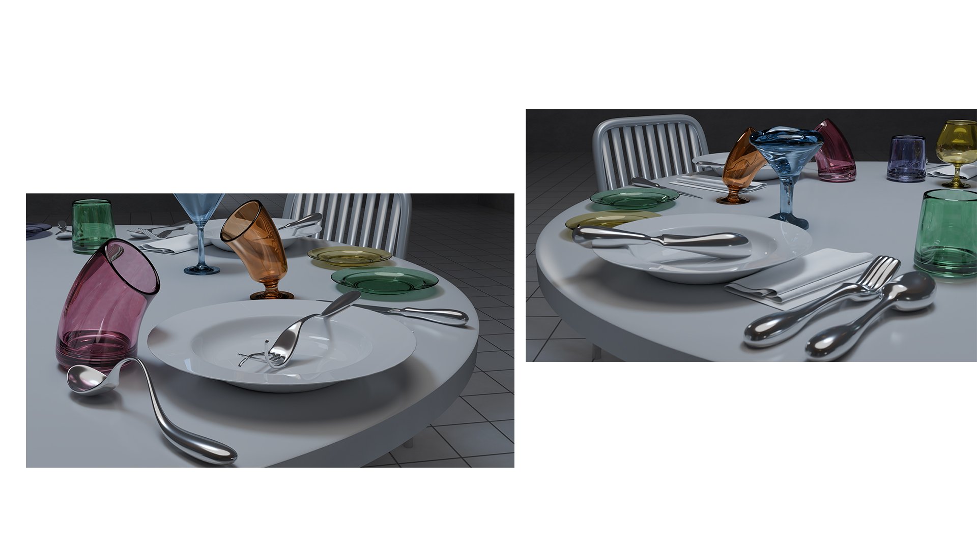 Distortion and Weightlessness: The Left-Handed Dining Experience