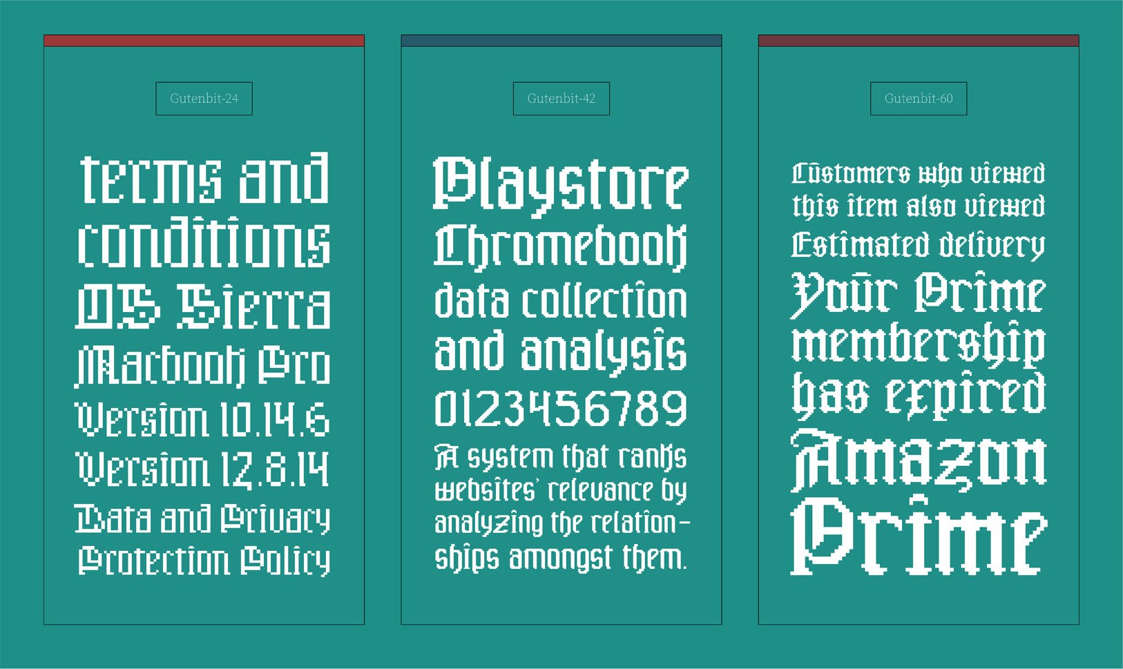 Gutenbit Typeface