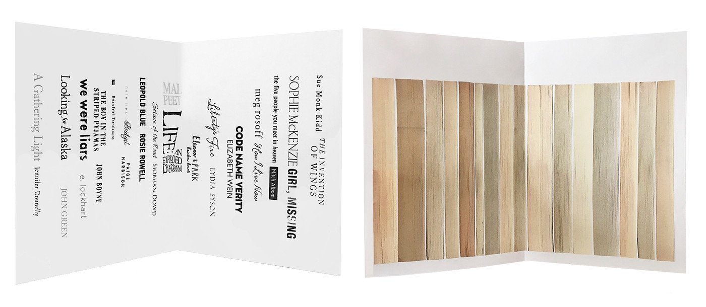 Anatomy of a Book Shelf – 54 Book Spines