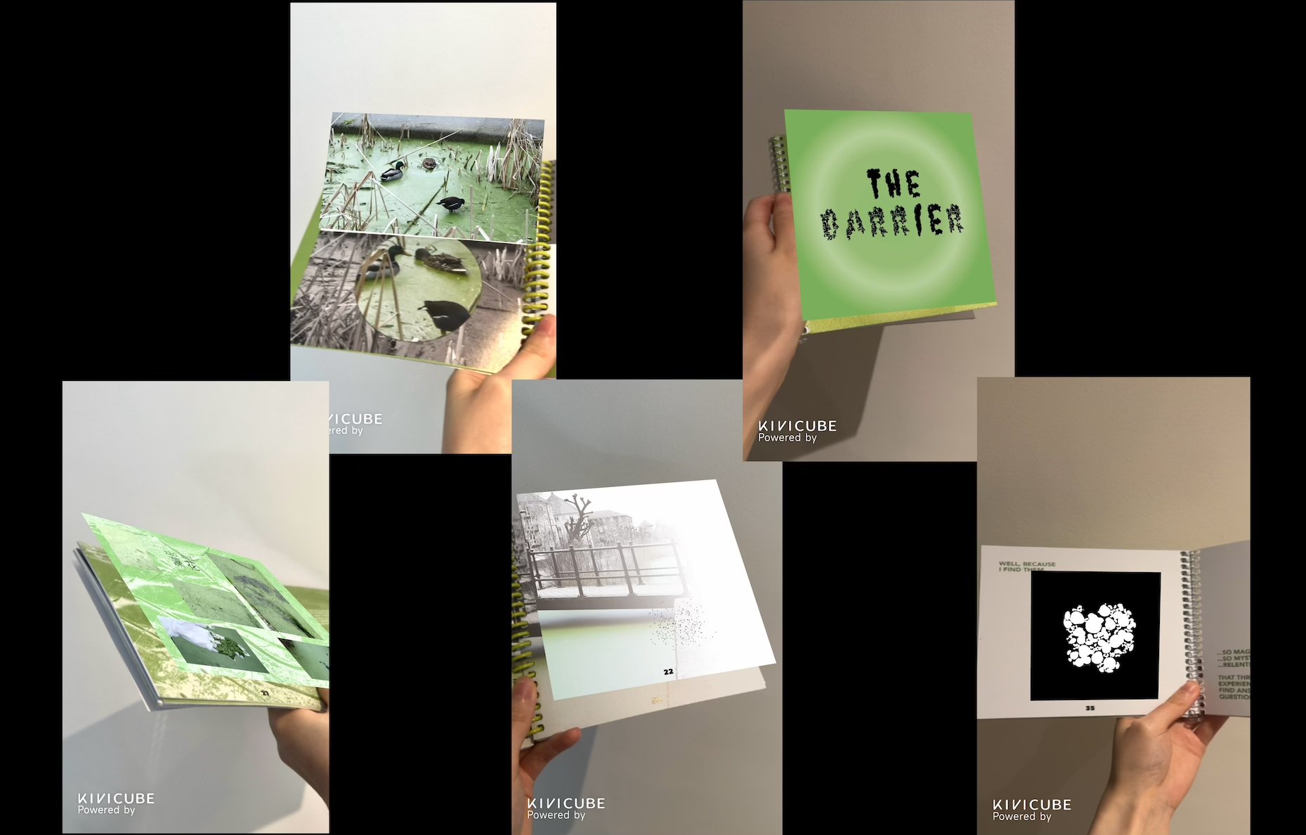 The AR interactive part of the book features image recognition by scanning a QR code. Production platform: Kivicube.