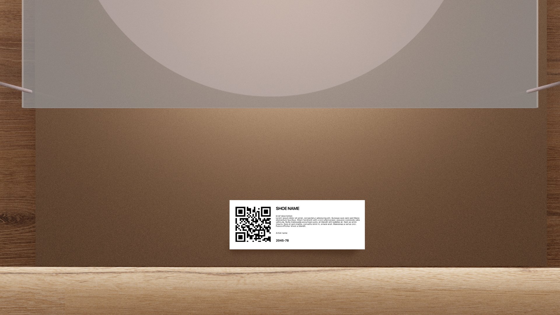 Labels along the flooring.
