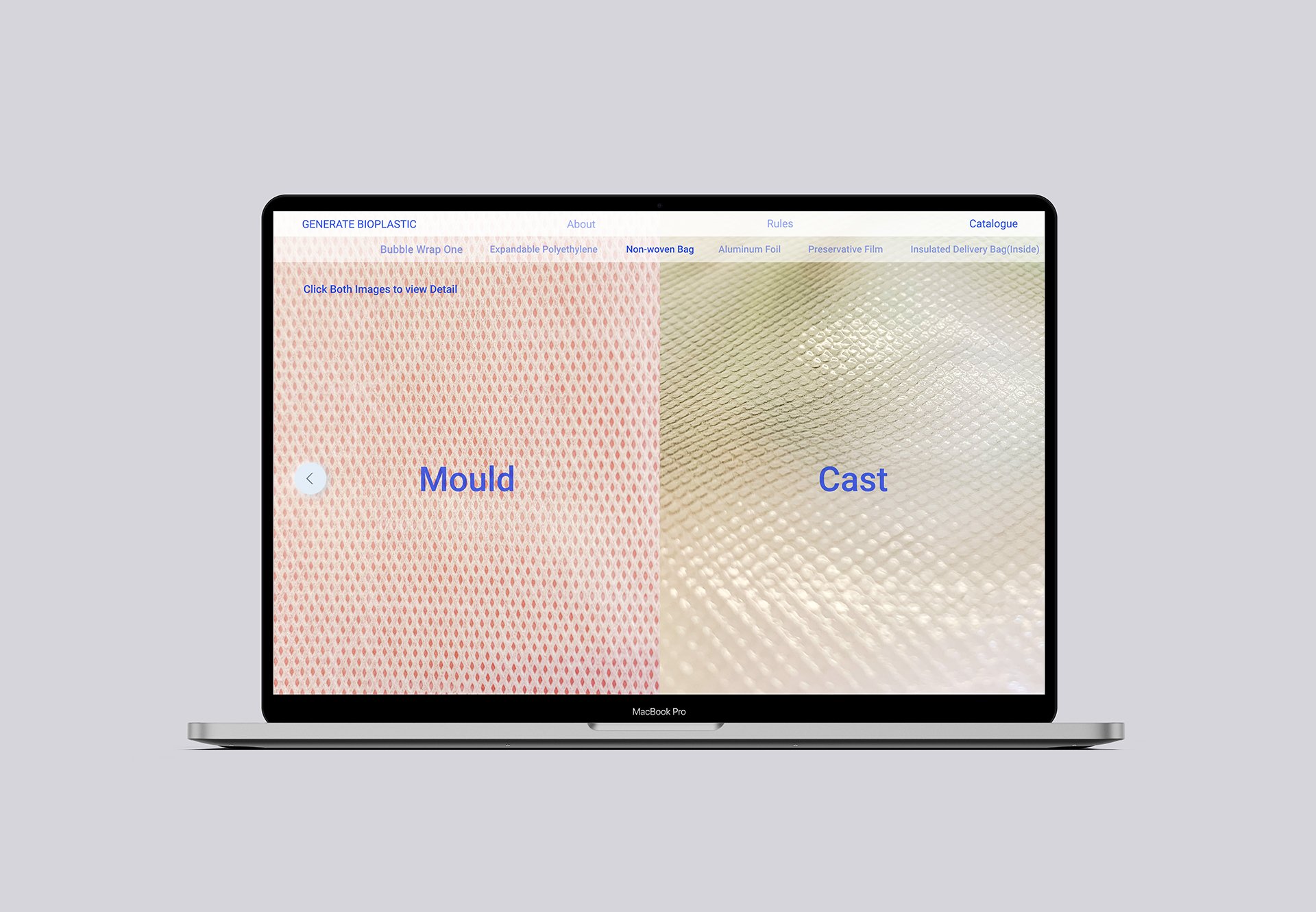 Contrast Page: mould and cast