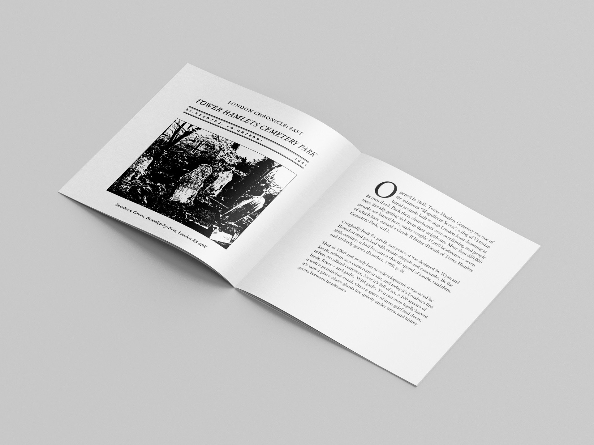 Self Directed Project—London Chronicle: East