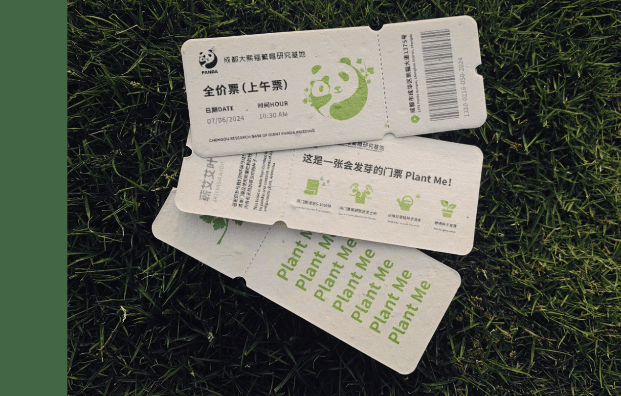 BambooCycle: From Panda Waste to Plantable Tickets