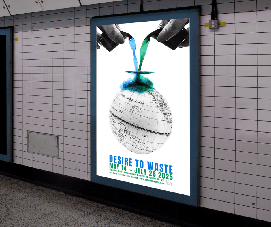 An underground poster to catch the attention of the passing public. With a focus on the ‘mother nature’-like hands being in shot and key information, the content is open to interpretation and creates intrigue about consumers’ Desire To Waste.