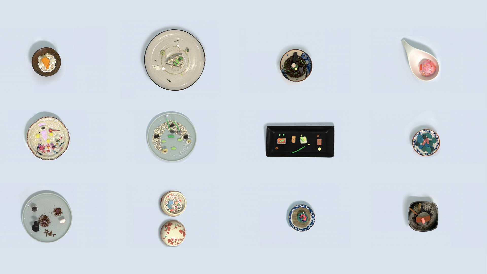 Each dish represents a type of organ. Eating this dish can cure diseases.
I searched for foods that the elderly said are good for this organ, and made them into pills with various materials according to their colours.