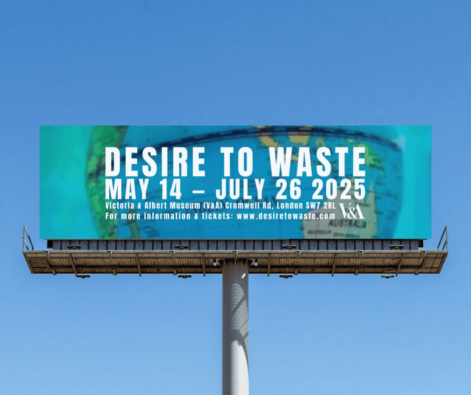 I zoomed in on the globe for the billboard outcome as it gave a close up and more personal opportunity to engage with the content and the globe. Making all content white allowed for consumers to see through this and have focus on the polluted world being taken over.