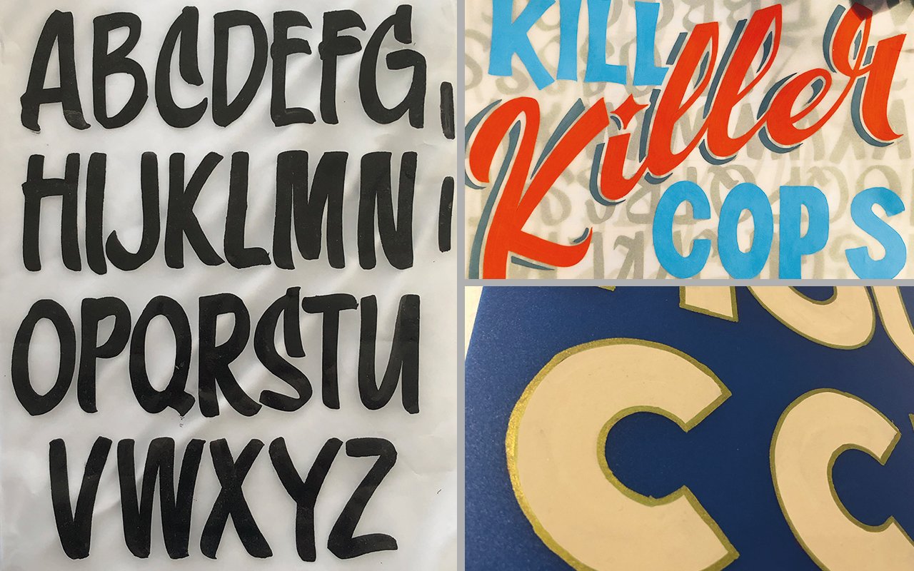 Sign writing and Typographic design