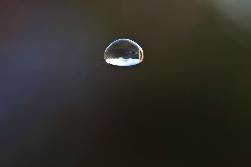 Water drop within the Raindrop installation