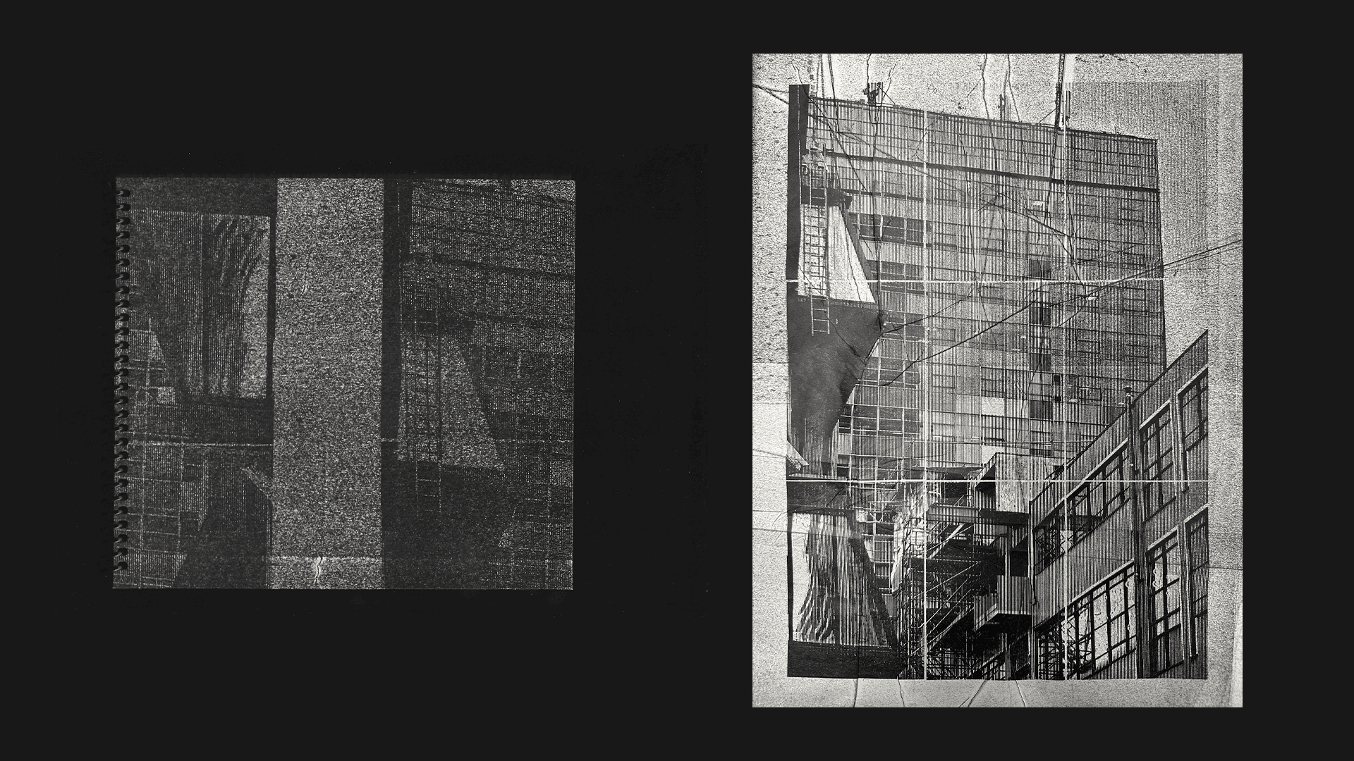 An image of the building was printed onto newsprint, that was later used to clean the press. This print was used as the cover of the publication.